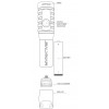 Фонарь Salvimar BLAST 1200 люмен, 1 диод, 1 аккумулятор 18650, ХОЛОДНЫЙ свет