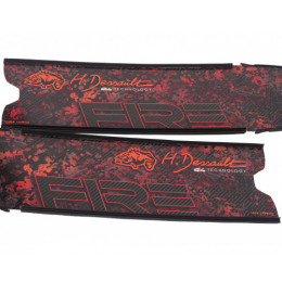 Ласты H.DESSAULT FIRE CAMO T300, 30/MEDIUM, калоши H.DESSAULT 400 серия, ЧЕРНЫЕ