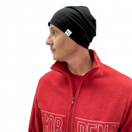 Шапка спортивная тонкая Scorpena Collection, чёрная