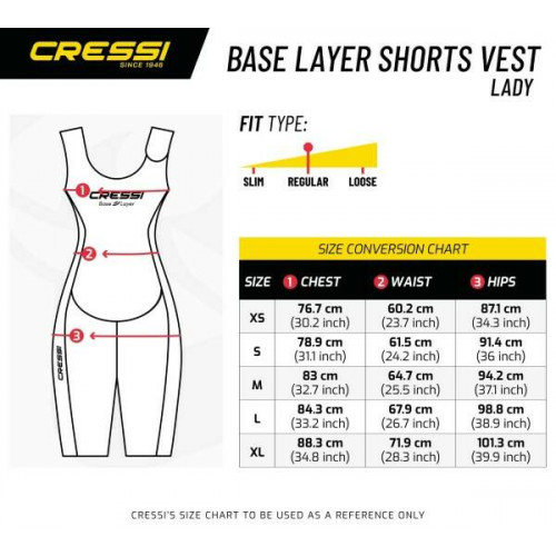 Гидрокостюм CRESSI SHORTS VEST женский, короткий, неопрен 2,5 мм