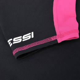Футболка из лайкры с коротким рукавом RASH GUARD жен. черно-розовая Cressi