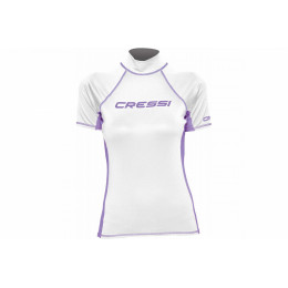 Футболка из лайкры с коротким рукавом RASH GUARD жен. белая Cressi