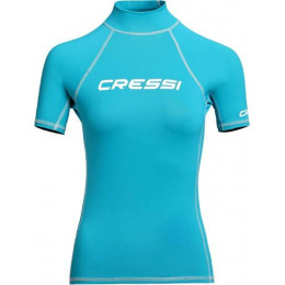Футболка из лайкры с коротким рукавом RASH GUARD жен. Аквамарин Cressi