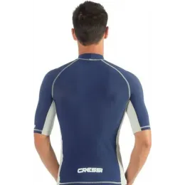 Футболка из лайкры с коротким рукавом RASH GUARD муж. Темно-синяя Cressi