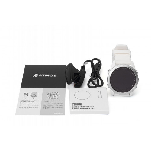 Компьютер-декомпрессиометр подводный ATMOS MISSION2 WHITE/SILVER, наручный