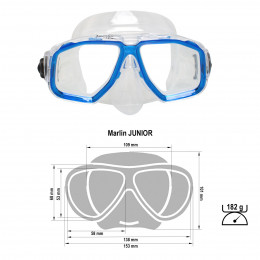 Маска Marlin Junior Blue