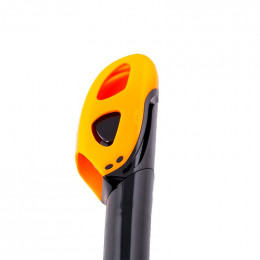 Трубка Marlin Dry Lux black/orange прямая гофра