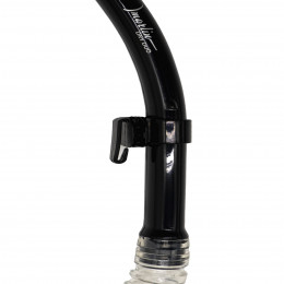 Трубка Marlin Dry Duo Black/Trans (изогнутая гофра)